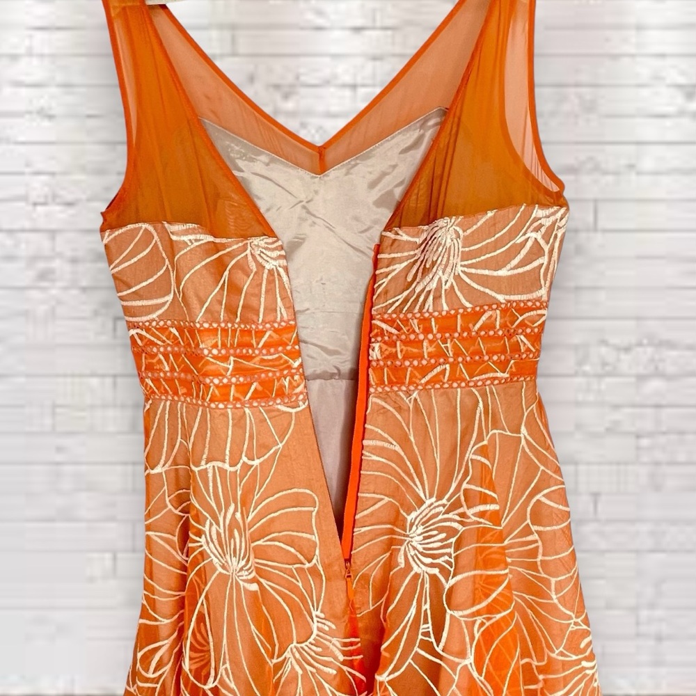 Anthro Moulinette Soeurs Calendula Orange Dress Size 8 NWT - Picture 4 of 9
